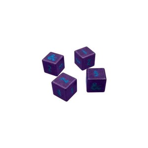 Picture of Phandelver Campaign 4D6 Heavy Metal Dice - Royal Purple and Sky Blue: D&D