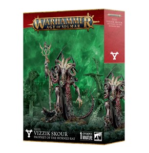 Picture of Vizzik Skour Prophet Horned Rat Skaven Warhammer Age Of Sigmar