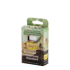 Picture of Matte Clear Non Glare Standard Sleeves (100) dragon shield