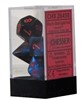 Show details for Chessex Gemini™ Polyhedral Black Starlight w/Red 7 Die Set Picture of Chessex Gemini™ Polyhedral Black Starlight w/Red 7 Die Set