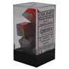 Show details for Chessex Gemini™ Polyhedral Orange-Steel w/gold 7 Die Set Picture of Chessex Gemini™ Polyhedral Orange-Steel w/gold 7 Die Set