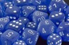 Picture of Chessex Frosted™ Polyhedral Blue/white 7-Die Set