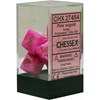 Picture of Chessex Vortex Dice™ Pink w/gold 7-Die Set
