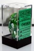 Show details for Chessex Phantom™ Polyhedral Green/white 7-Die Set Picture of Chessex Phantom™ Polyhedral Green/white 7-Die Set