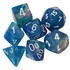 Picture of Chessex Poly 7 Set Festive Waterlily w/white