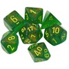 Picture of Chessex Poly 7 Set Borealis Maple Green w/yellow