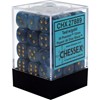 Picture of Chessex Phantom™ 12mm d6 Teal/gold Dice Block™