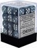 Picture of Chessex Lustrous™ 12mm d6 Slate/white Dice Block™ (36 dice)