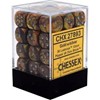 Picture of Chessex Lustrous™ 12mm d6 Gold/silver Dice Block™ (36 dice)
