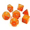 Show details for Poly 7 Set: Heavy Dice Orange/Turquoise Lab Dice Wave 4 Picture of Poly 7 Set: Heavy Dice Orange/Turquoise Lab Dice Wave 4
