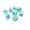 Show details for Poly 7 Set: Polyhedral Garden/blue Luminary 7-Die Set Lab Dice Picture of Poly 7 Set: Polyhedral Garden/blue Luminary 7-Die Set Lab Dice