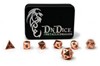 Show details for Brilliant Copper Metallic Dragon Dice Set Picture of Brilliant Copper Metallic Dragon Dice Set