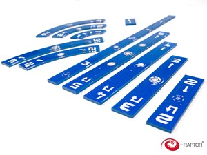 Picture of Star Wars X-Wing Blue Acrylic Ruler Set