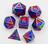 Show details for Pride flag metal dice set - bisexual pride Picture of Pride flag metal dice set - bisexual pride