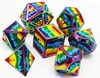 Picture of Pride Flag metal Dice Set - Rainbow Pride Flag