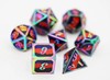 Show details for Pride Flag Metal Dice Set - Poly Pride Flag Picture of Pride Flag Metal Dice Set - Poly Pride Flag