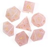 Picture of Rose Quartz Crystal Gemstone Dice Set