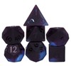 Show details for Purple & Black Glass Colored Glaze Dice Set Picture of Purple & Black Glass Colored Glaze Dice Set