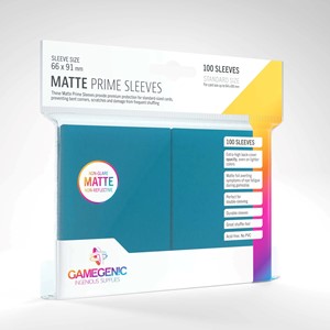 Picture of Gamegenic Matte Prime Blue backed 66 x 91 mm (100 Sleeves) 