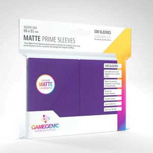 Picture of Gamegenic Matte Prime Purple backed 66 x 91 mm (100 Sleeves) 