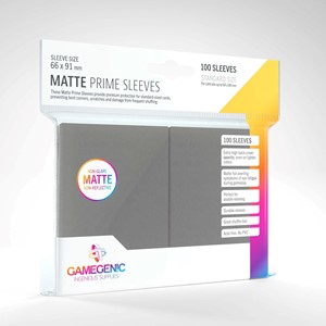 Picture of Gamegenic Matte Prime Gray backed 66 x 91 mm (100 Sleeves) 