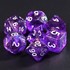 Picture of Aurora Diamond Purple Dice Set