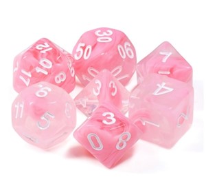 Picture of Blend Pink Rose Dice Set