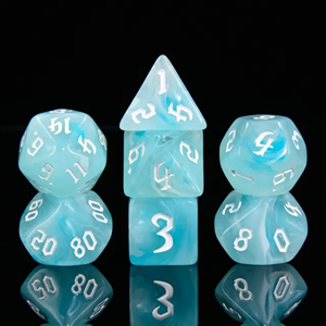 Picture of White Cloud Dice Set
