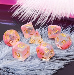 Picture of Snowglobe Cherry Blossom Dice Set