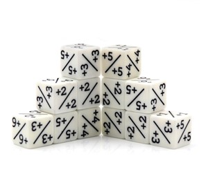 Picture of D6 White Counter Dice 