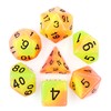 Picture of Yellow Orange Glow In the Dark Dice Set