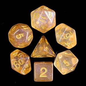 Picture of Orange Iridecent Dice Set