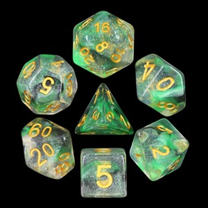 Picture of Luminous Venom Dice Set - Clamshell