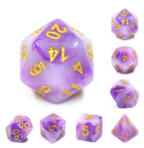 Picture of Purple Jade Dice Set