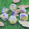 Picture of Opalescence (Purple+Yellow) Jade Dice Set