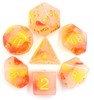Picture of Opalescence Red + Yellow Jade Dice Set
