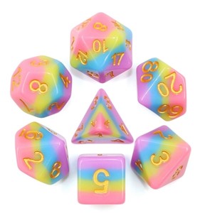 Picture of Layer Dice Rainbow Bridge Dice Set