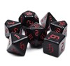 Picture of Opaque Chon Drite Red Font Dice Set
