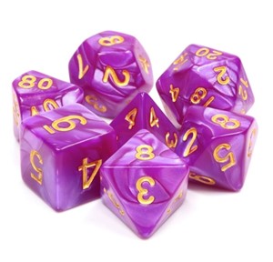 Picture of Pearl Dark Purple Dice Set