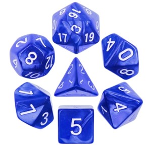 Picture of Blue Pearl Color Dice Set