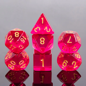 Picture of Dark Purple Transparent Dice Set