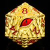 Picture of Titan D20 Dragon Eye Gold with Red Eye