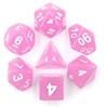 Picture of Transparent Glitter Dice Light Purple Dice Set