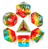 Picture of Transparent Layer Sunset Dusk Dice Set