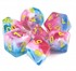 Picture of Transparent Layer Dice Glacier Rose Dice Set