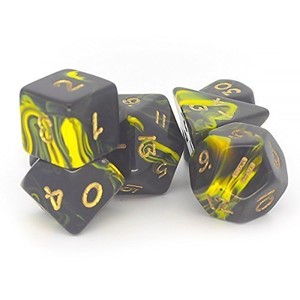 Picture of Jumbo Oblivion Yellow Dice Set