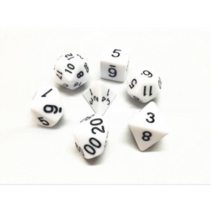 Picture of Jumbo Opaque White Dice Set