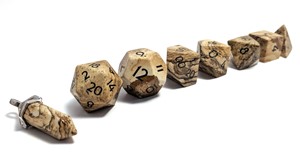 Picture of Picture Jasper Semi-Precious Stone Dice Set