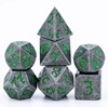 Picture of Old Dragon Green Font Metal Dice Set
