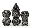 Picture of Skeleton Hollow Metal - Silver - Dice Set